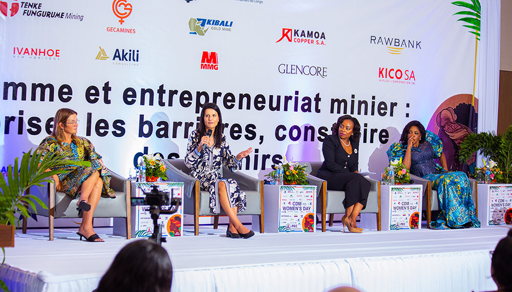 Encouragez la participation féminine dans l’industrie minière: Marna Cloete et Annebel Oosthuizen au Women’s Day de la Chambre des Mines à Kinshasa